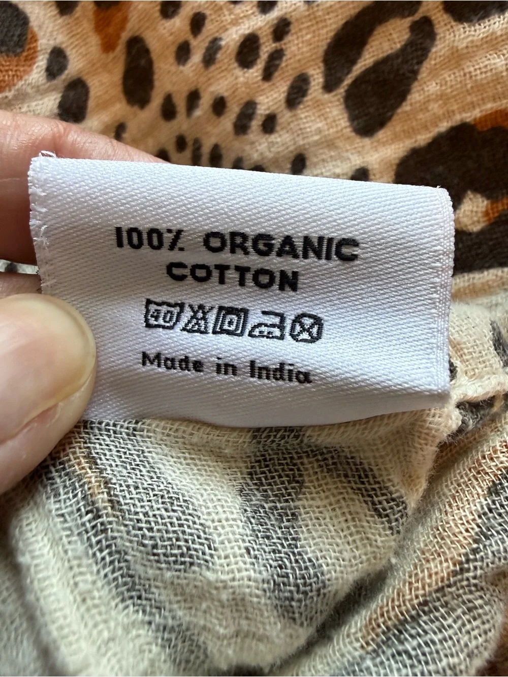 Nuzlin Organic Cotton Swaddle Blanket Nursing Cover Lightweight Animal Print